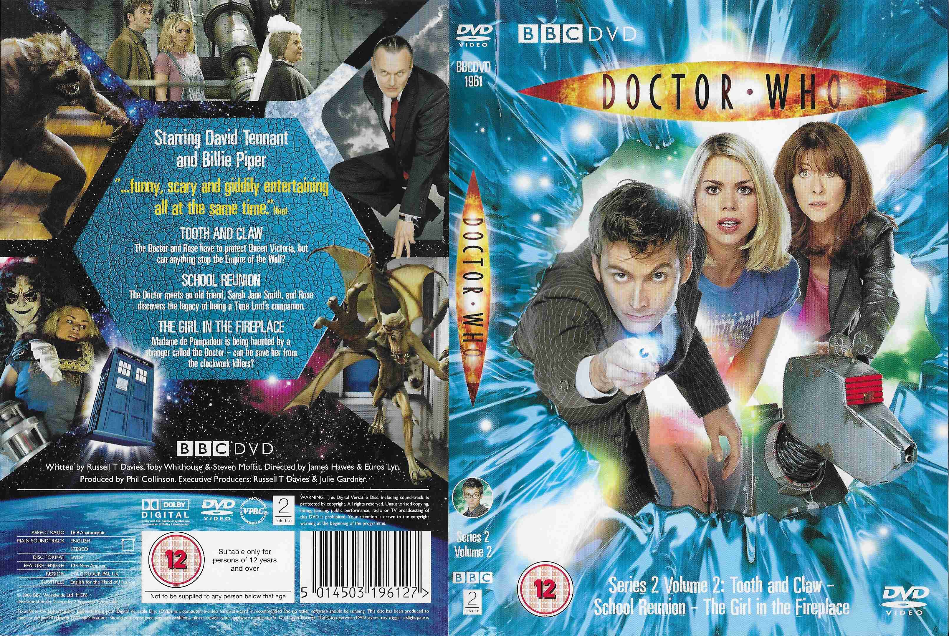 Picture of BBCDVD 1961 Doctor Who - Series 2, volume 2 by artist Russell T Davies / Toby Whithouse / Steven Moffat from the BBC records and Tapes library